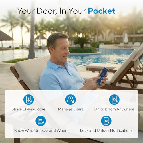 Locks ULTRALOQ Bolt Fingerprint Smart Lock with Door Sensor, Built-in WiFi, Works with Apple Home, Alexa, Google, SmartThings, Keyless Entry Deadbolt with App, Code, Remote Control, Auto Unlock, Auto-Lock Manufacturer: ULTRALOQ Locks ULTRALOQ Bolt Fingerprint Smart Lock with Door Sensor, Built-in WiFi, Works with Apple Home, Alexa, Google, SmartThings, Keyless Entry Deadbolt with App, Code, Remote Control, Auto Unlock, Auto-Lock Manufacturer: ULTRALOQ