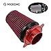 NICECNC Rot Ansaugkit für Luftfilter Kompatibel mit Yamaha Raptor 700 YFM700 2013, 15-19, Raptor 700R YFM700R 11-19, Raptor 700R YFM700R SE 17-19, Raptor 700R YFM700RSE Special Edition 13-16