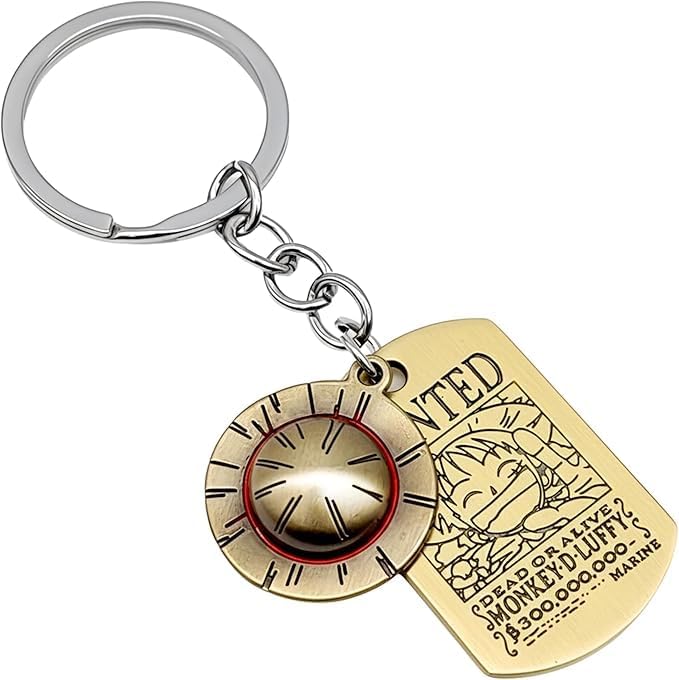 Anime Keychains with Jolly Roger Charms, Premium One Piece Gifts and Merch