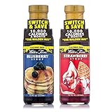 Contenido: 2 x 355 ml jarabe de arándano baja en carbohidratos/salsa y erdbeeresirup baja en carbohidratos