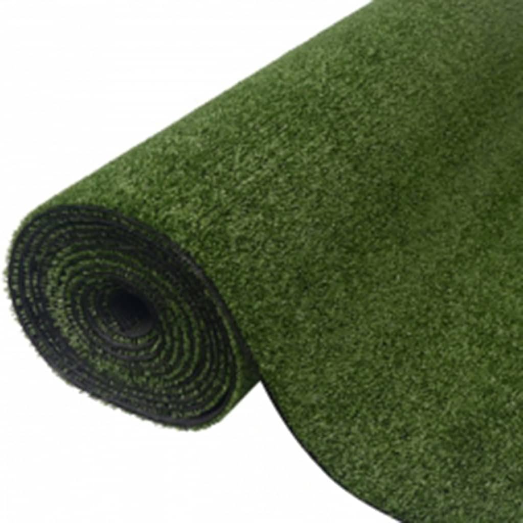 vidaXL Artificial Grass Fake Synthetic Turf Lawn Patio Garden Balcony Backyard Terrace Home Decoration Outdoor 0.3"/0.4" 3.3'x82' Green