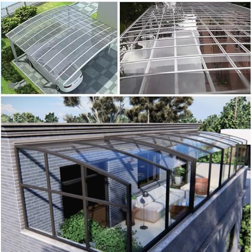 Plaques de polycarbonate de 1 mm transparent rigide pour toitures durables