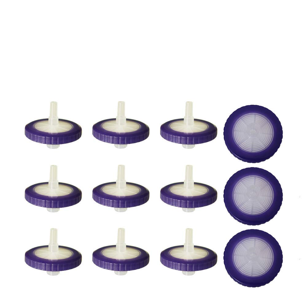 Non-sterilized Syringe Filters with Hydrophilic Nylon Membrane 33mm Diameter 0.45?m Pore Size for Laboratory Filtration [Pack of 100] by Allpure Biotechnology (NYLON-33mm-0.45?m)