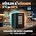 Sommertal KS15 Mini Kühlschrank, kühlen und wärmen, Volumen 15L, 230V für Zimmer Steckdose und 12V DC für Auto, Bierkühlschrank, Getränkekühlschrank, Minibar klein tragbar