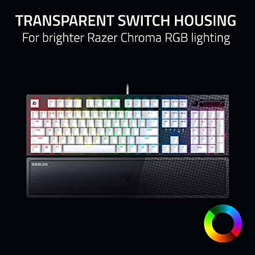 Image of Razer BlackWidow V3 Mechanical Gaming Keyboard: Green Mechanical Switches - Tactile & Clicky - Chroma RGB Lighting - UV-Coated ABS Keycaps - Programmable Macros - Roblox Edition