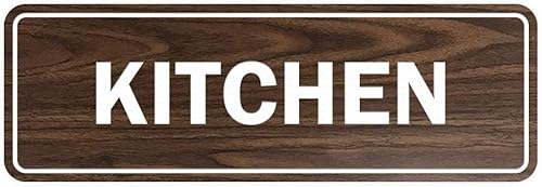 Miniatura 52 de Signs ByLITA Letrero de cocina estándar (plata cepillada) - Grande Brushed Silver,Negro y dorado,Azul / Patchwork,Oro cepillado,Marrón