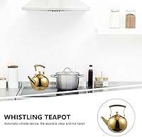 Vista 3 de Hervidor de agua de chocolate hervido caldera de té de acero inoxidable filtro de café teteras para hervir agua cuello de cisne jarra de cerveza