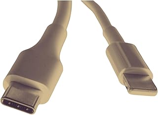 Kit com 2 Cabos para carregador, Compatível com Lightning para USB-C - 4.8A. Compatível com iPhone, iPad e iPod. Cores: Branco/Preto.