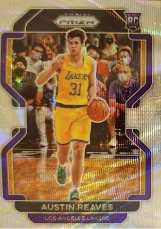 2021-22 Panini Prizm Austin Reaves Silver Wave Rookie Basketball Trading RC Card #165