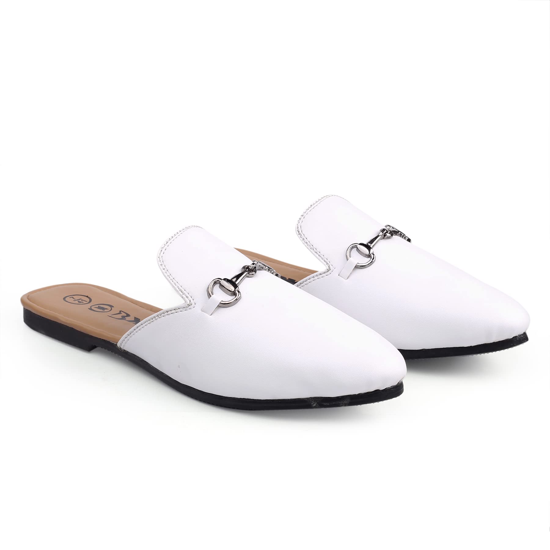 BXXY Mens White Slip-on, Mules and Loafers-10 UK (B09P5GG68J) Amazon Price History, Amazon Price Tracker