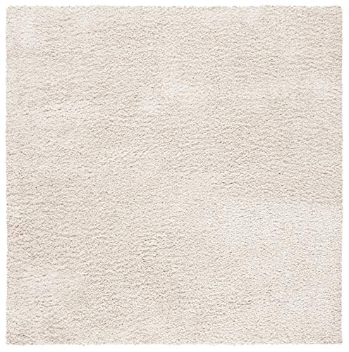 Tapete cuadrado beige 4 pies SAFAVIEH August Shag miniatura 3