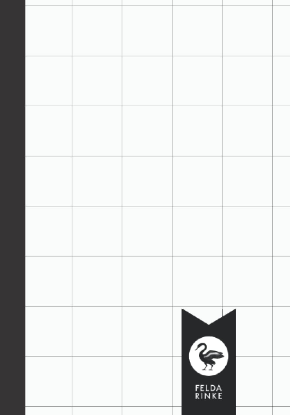 Graph Paper with Large 1 Inch Squares A5: Notebook | Exercise Book | Journal | 110 Pages - 55 Sheets | A5 Format
