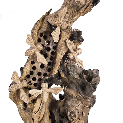 ART-CRAFT Dekoratives Holzobjekt Bienenhotel - Handgefertigte...