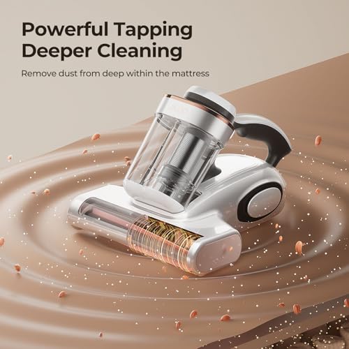 Miniatura 7 de Jigoo J300 Aspirador De Ácaros Con Sensor De Ácaros Y Pantalla Digital, 500w Aspiradora Antiácaros Con Doble Taza, Luz Uv, Para Alergias, Elimina El 99.9 De Alérgenos En Colchones, Camas Y Sofás