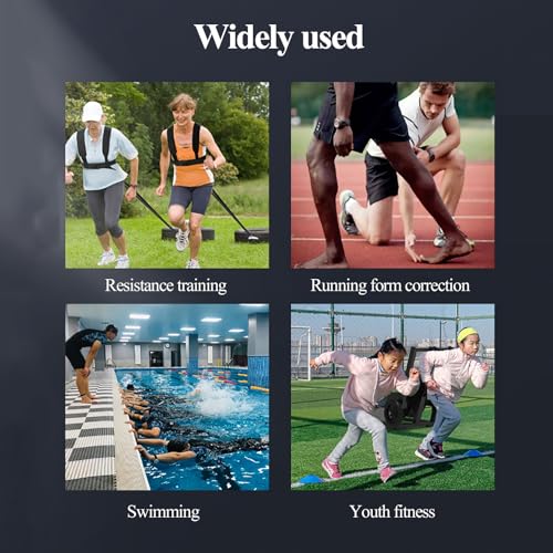 Urządzenie do treningu oporowego dla siły wybuchowej i wytrzymałości, idealne do sprintu, pływania, skoku w dal - zwiększa wydajność sportową i siłę