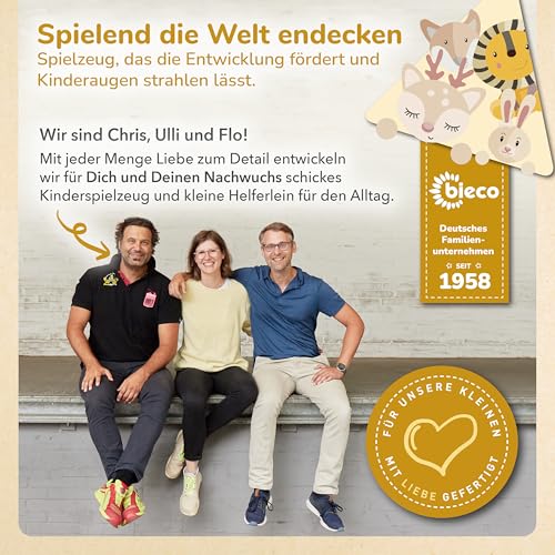 Bieco 3er Kofferset Kind Ella Dreamy Flowers | Pappkoffer | Spielzeugkoffer Kinder Travel Deko