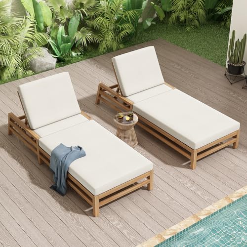KLMM Solid Wood Adjustable Chaise Set