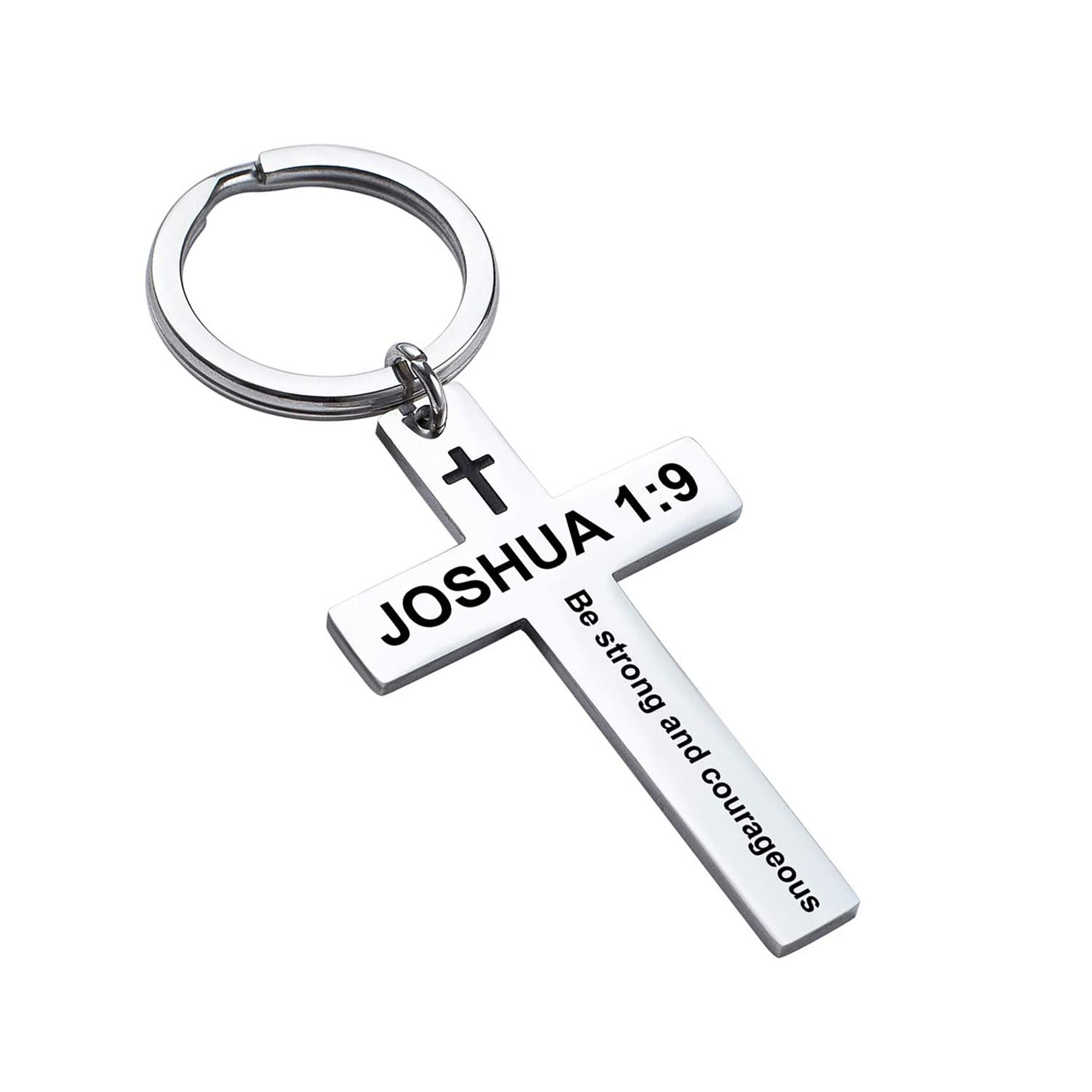 BAORIVER Easter Basket Stuffer Gift Cross Keychains Christian Jewelry - Holy Bible Keychain Inspirational Bible Verse Jewelry