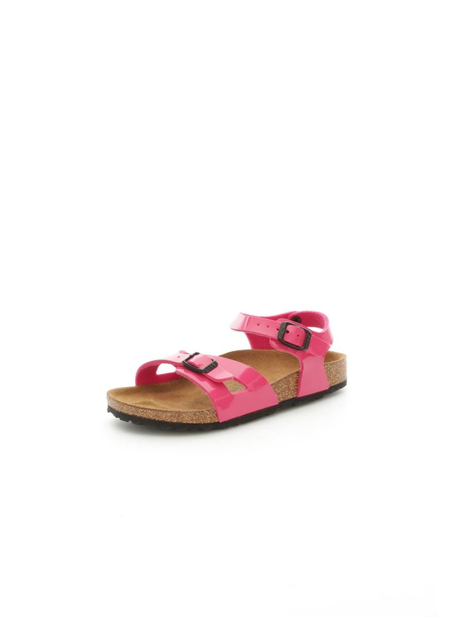 Birkenstock Rio Sandals Girls White/Patent Sandals Shoes — view 95