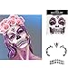 2 Pack Halloween Glow in The Dark Face Jewels Luminous Fack Gems for Neon Blacklight Party