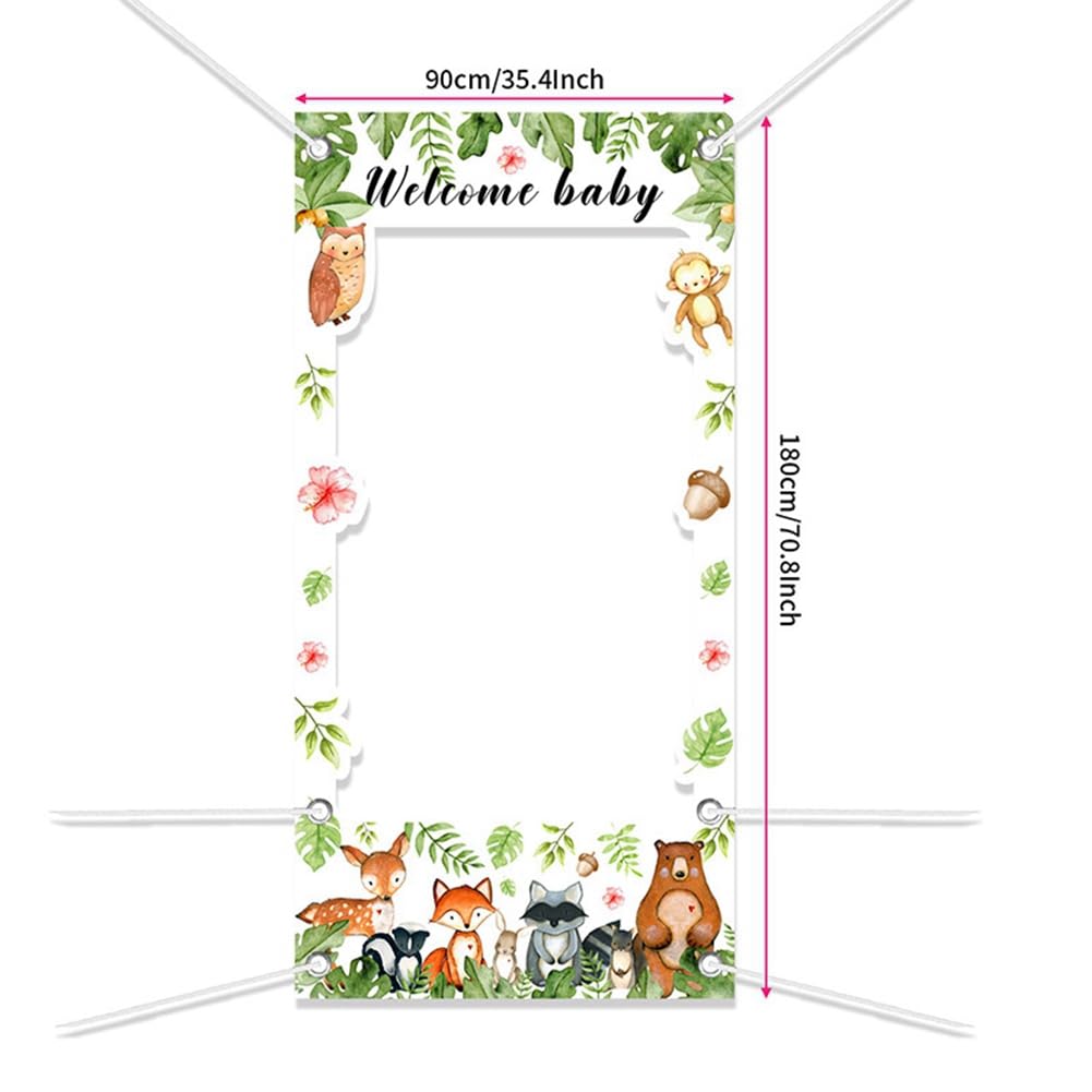 Komdndht 5,9 x 3 pies bienvenida bebé puerta banners decoración baby shower fondo de fotografía para baby shower accesorios