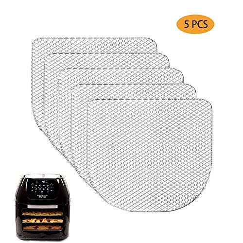 5Pcs Dehydrator Racks Compatible for Power Air Fryer Oven,Chefman, Caynel,6qt Air Fryer Oven