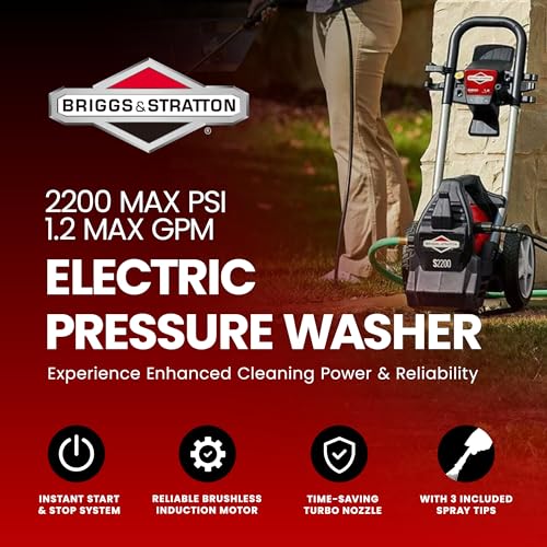 Briggs & Stratton 20700 2200 Max Psi/1.2 Max Gpm Electric Pressure Washer thumb #1