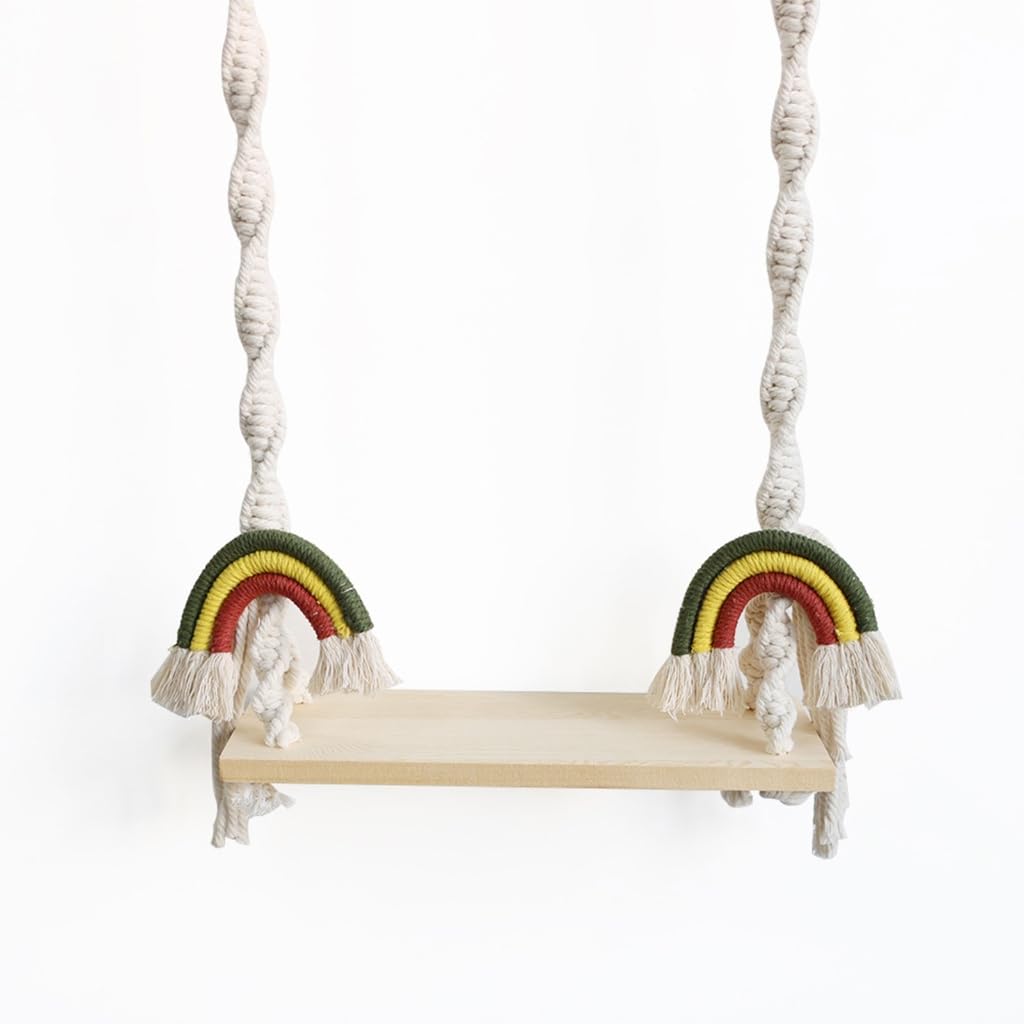 Jsghgdf Men's Upgraded Newborn Photography Wooden Swing Newborn Posing Props Swing Vintage Baby Photo Props Photoshoot