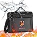 Produktbild Hivexagon Feuerfeste Dokumententasche, feuerbeständige wasserdichte Tasche, a4 dokument sicher Bag, Sicherheit feuertasche für Geld, Fotos, schmuck