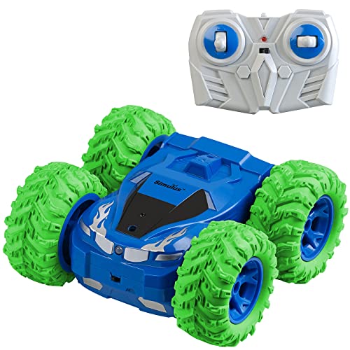 Simulus Ferngesteuerte Autos: Ferngesteuertes 360°-Stunt-Auto,zweiseitiger Antrieb, 15 km/h, 2,4 GHz (Modellauto, Stunt Car, Cars)