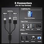 8-in-1 Memory Card Reader with 3 USB Ports, Lightning/USB-C/USB-A Adapter for iPhone/Android/PC/Mac, Supports SD/TF/MS/CF/XD Card & OTG for Photo/Video Transfer - Image 2