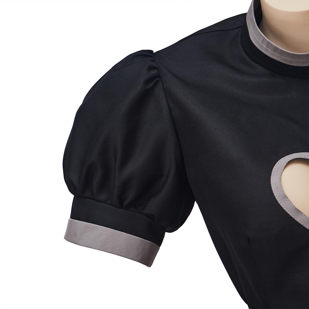 Willyacos Bowsette Cosplay Dress Sexy Black Short Princess Bowsette Cosplay Costume Dress Tops Skirts Outfit for Adult Women: XX-Large Black