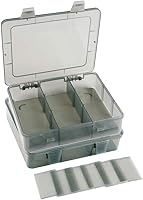 Vista 7 de Paquete de 2 cajas de almacenamiento de plástico, contenedor de almacenamiento, organizador de joyas, caja de almacenamiento de piezas