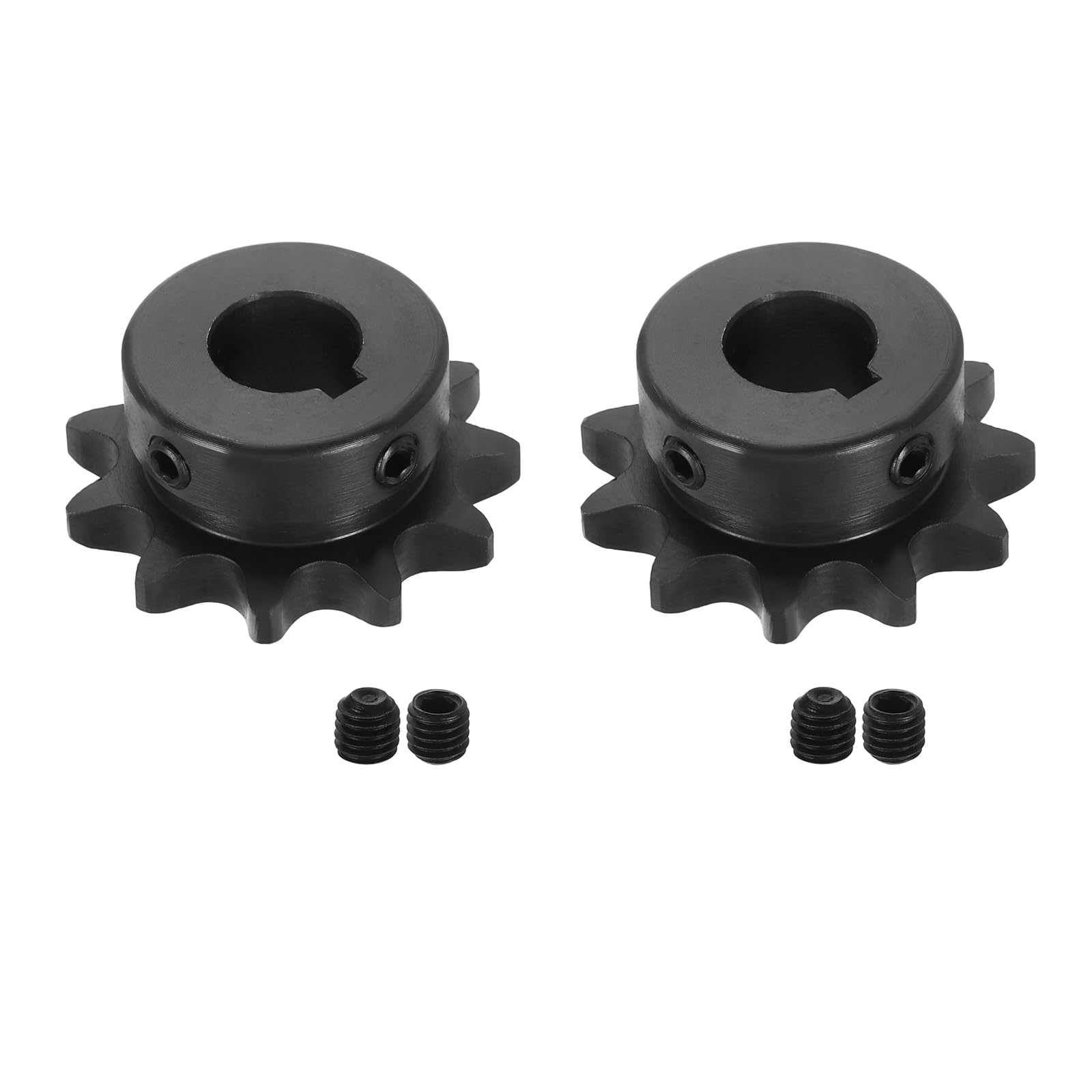 uxcell 2 Pcs #35 Chain Roller Sprocket 3/4" Bore, 24 Tooth C45 Carbon Steel ANSI #35 Roller Sprocket Round Hole with Set Screws for ISO 06C Chain — Amazon image 23