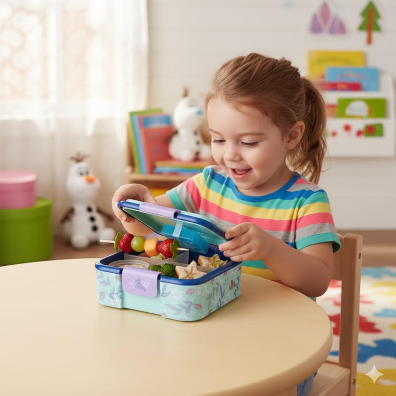 Image of STRIDERS Supreme Multi Compartment Sandwich Box Frozen Snowy Tale
