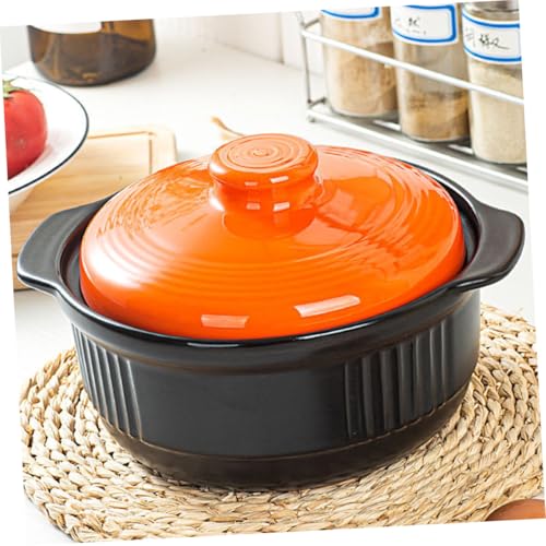 Casserole en céramique Hemobllo marmite robuste transfert thermique optimal