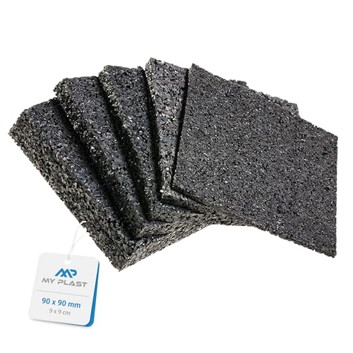 My Plast I 90 x 90 x 3 mm - 100 Stück I Terrassen-Pads...