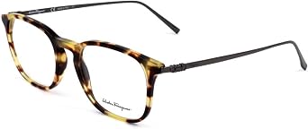 SALVATORE FERRAGAMO Rectangular Eyeglasses SF2846 281 Vintage Tortoise/Gunmetal 53mm 2846