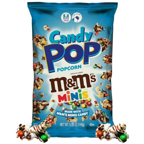 Candy Pop M&Ms Minis Candy Coated Popcorn, 5.25oz