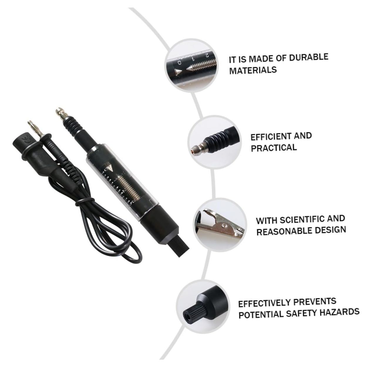 Ciieeo 3 Piezas Probador de Sistema de Encendido de Automóviles Herramienta de Comprobación de Bujías Alta Precisión Diseño Duradero y Observación Clara