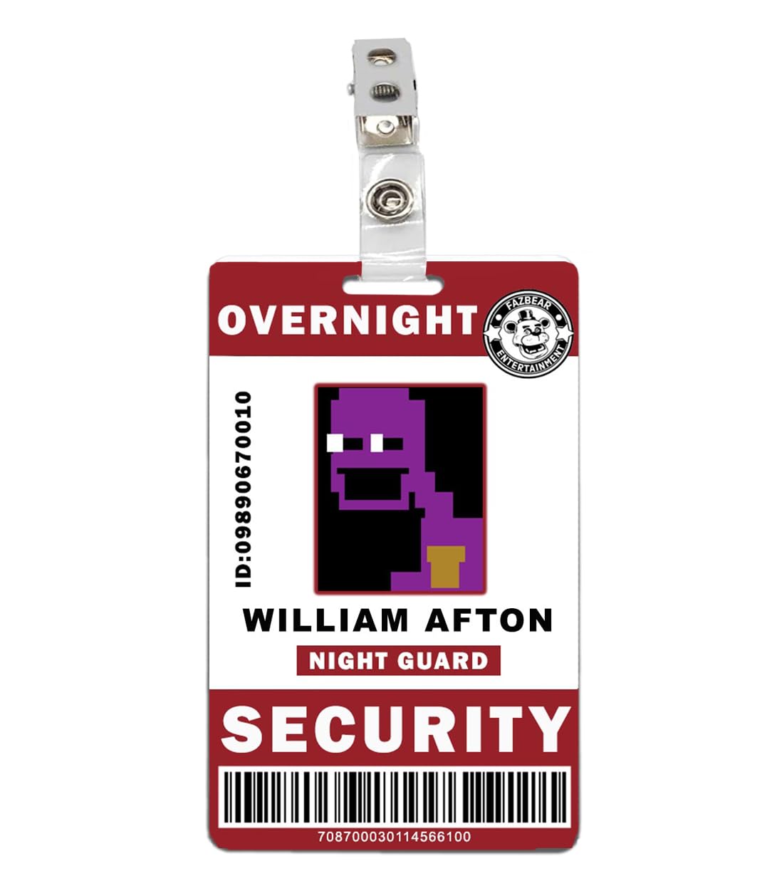William Afton Security ID Badge V2