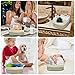 Woven Cotton Rope Storage Basket with Handles for Organizing Shelves Closet Small Cat Dog Pet Toy Baskets Box Bin Decorative Rectangle Baby Nursery Basket Gift Basket Empty