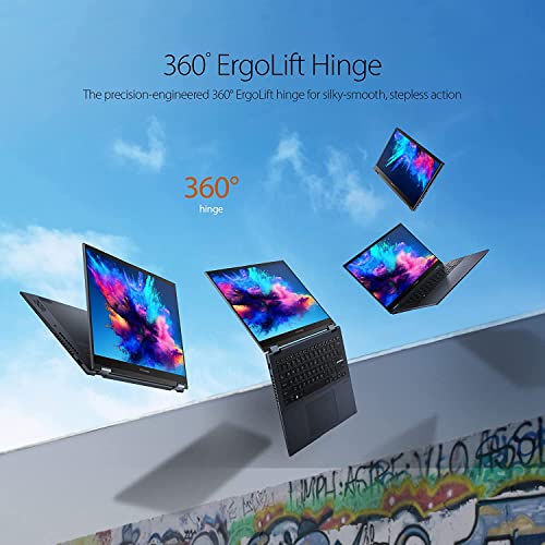 Asus Vivobook S 14 Flip Foldable Business Laptop 2023 Newest, 14 Inch Fhd+ Touchscreen, Amd Ryzen 5 5600H Up To 4.2Ghz, 16Gb Ram 1Tb Ssd, Numberpad, Fingerprint, Win11, Blue +Gm Accessories #TOP3