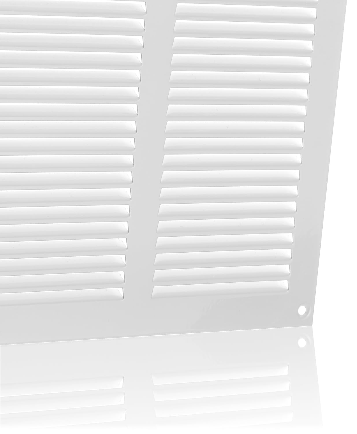 500x500mm Griglia di Ventilazione in Acciaio Bianco con Zanzariera - Griglie di Aerazione in Metallo