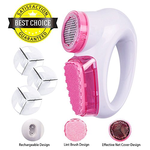 AMFOCUS Electric Lint Remover Portable Lint Shaver Sweater Shaver, Power Cord Removeable, Rechargeable Fabric Shaver Clothes Lint Fuzz Pill Fluff Remover