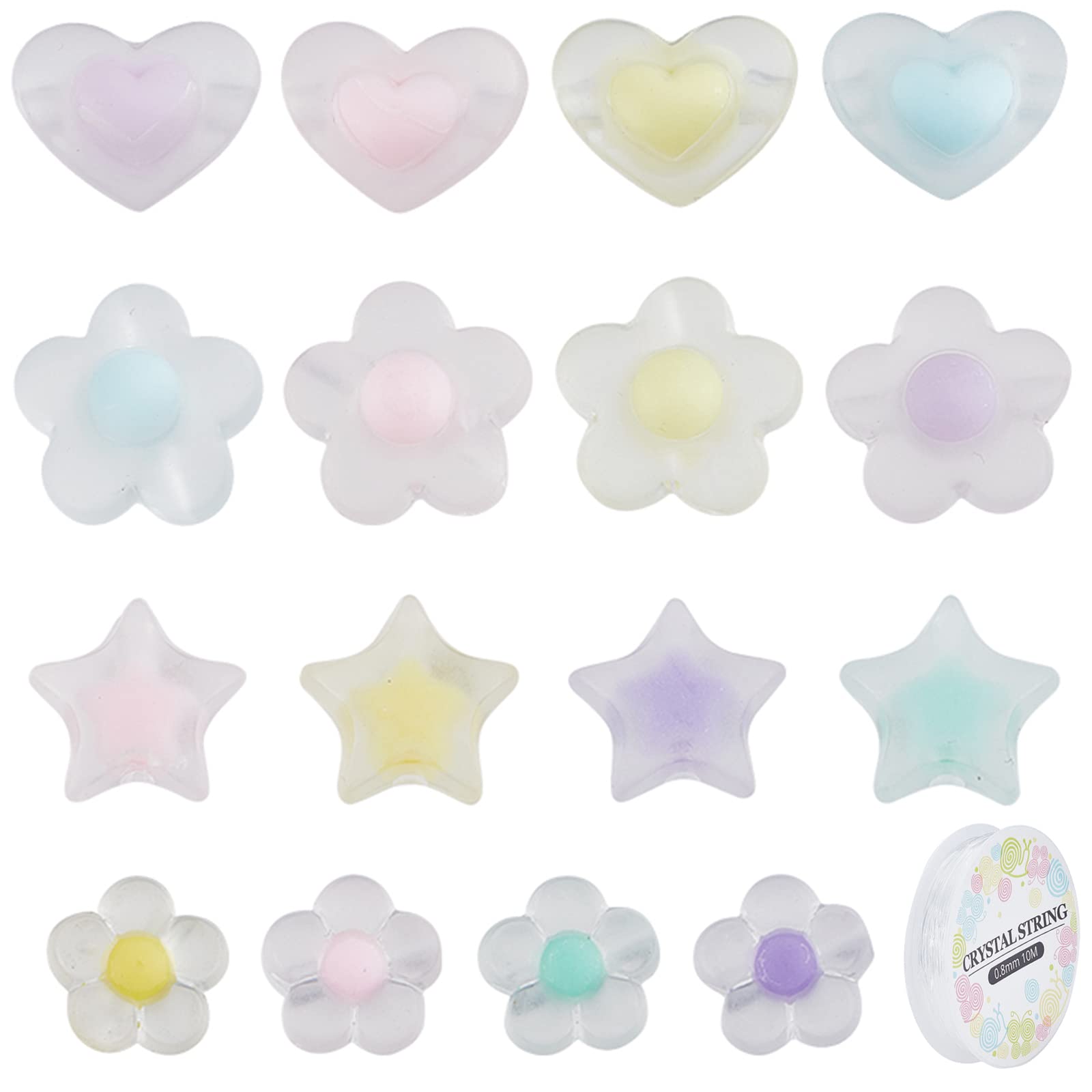 SUNNYCLUE 1 scatola 800 pezzi Perline A 2 fori Perline Distanziatrici Quadrate Piatte Sfusa Acrilico Opaco Supporto Placcato Mezzo Cubo di Tila Colore Misto Mini Perline per Creazione di Gioielli Brac