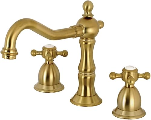 Kingston Brass KS1977BX - Grifo de baño extendido de 8 pulgadas, latón cepillado