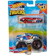 Hot Wheels Monster Trucks, 164 2-Pack Racing, Toy Vehicle for Kids Ages 3 and Up