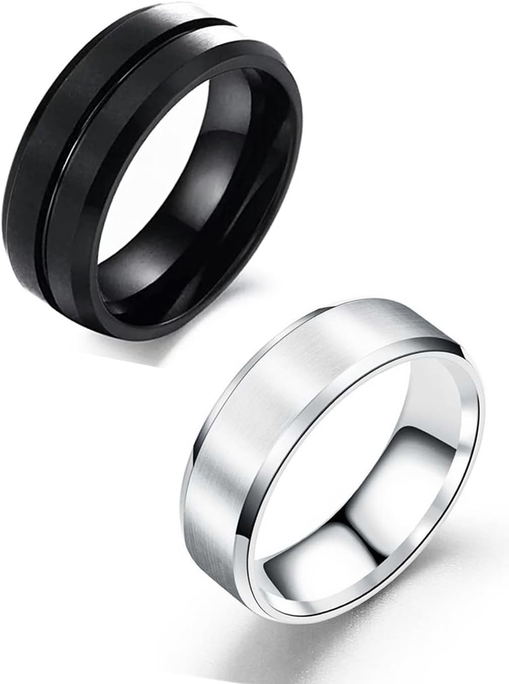 MEENAZRings for Men Combo Boys Boyfriend gents friends Blue Ring for Boys 2 Dragon Black Chain Stainless Steel finger Rings Stylish Birthday Gift Anniversary Husband Valentine Gifts Fashion 225