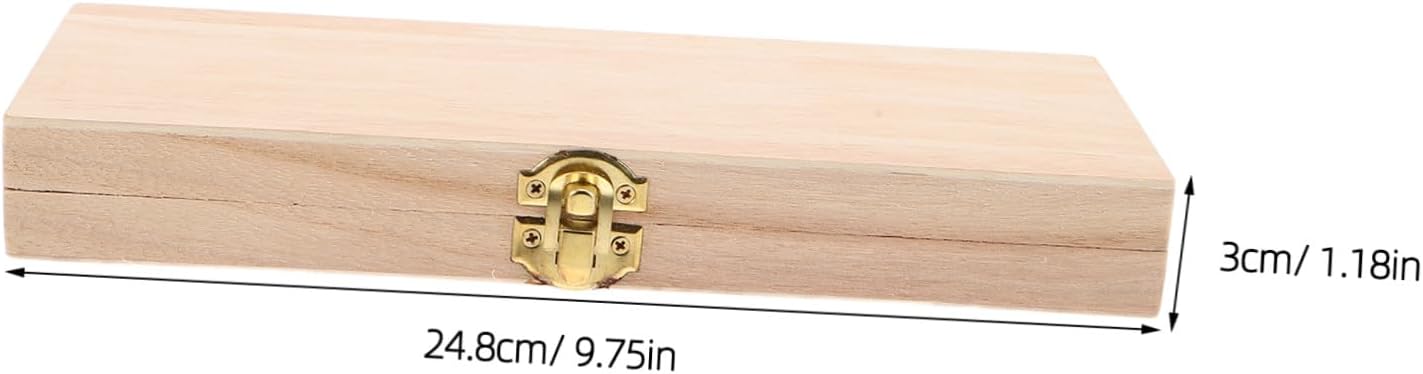 Wooden Hydrometer Storage Box Portable Winemaking Accessories Box with Foam Insert for Alcoholmeters and Accessories for Fieldwork and Home Brewing